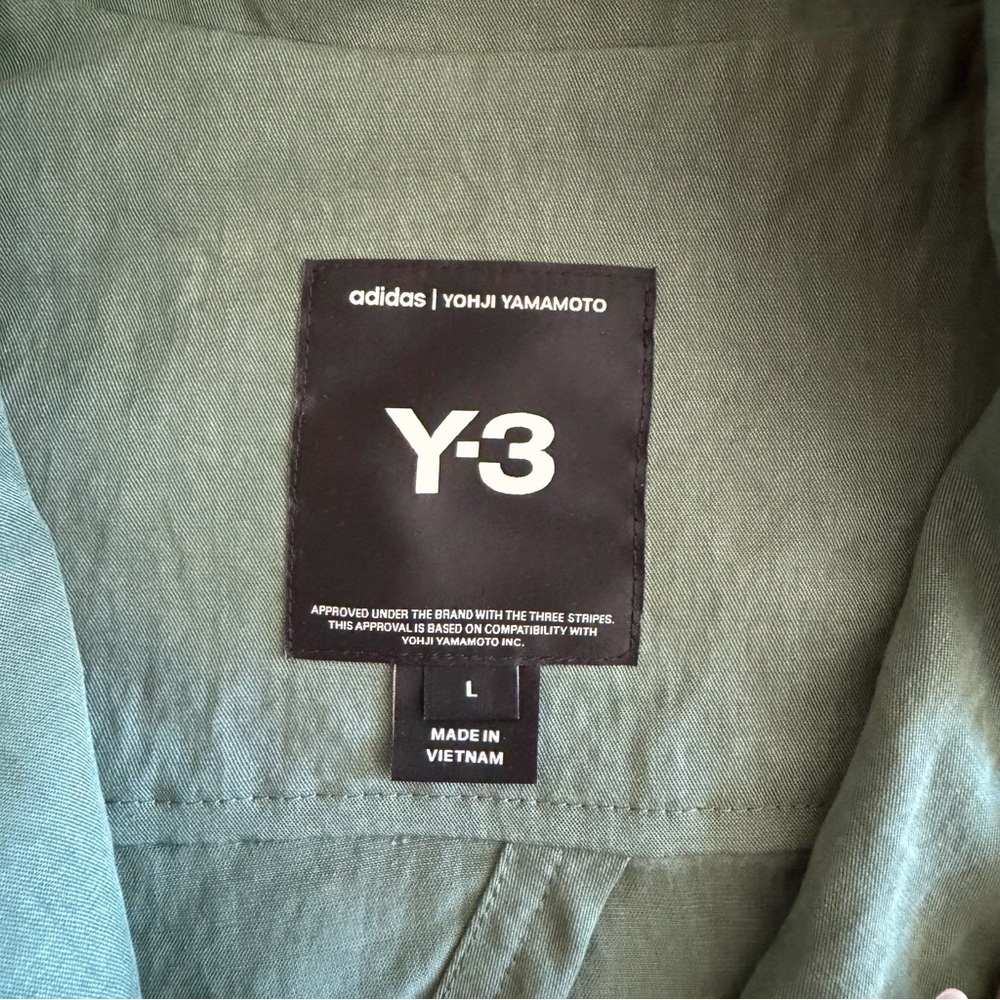 Adidas Y-3 Olive Green Lightweight Jacket women Large - Picture 2 of 3